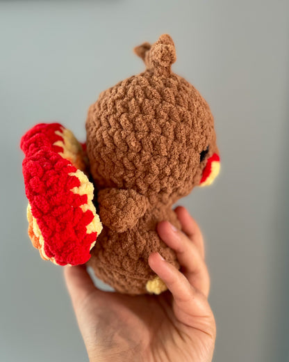 MADE TO ORDER - Baby Turkey, handmade stuffed animal plush
