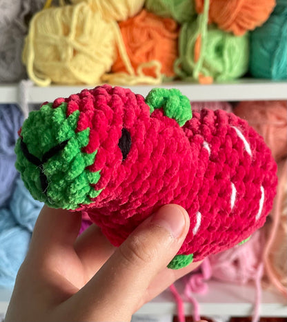 MADE TO ORDER - Strawberry Capybara, Valentine’s Day gift, handmade stuffed animal plush amigurumi