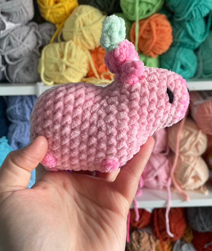 MADE TO ORDER - Strawberry Capybara, Valentine’s Day gift, handmade stuffed animal plush amigurumi