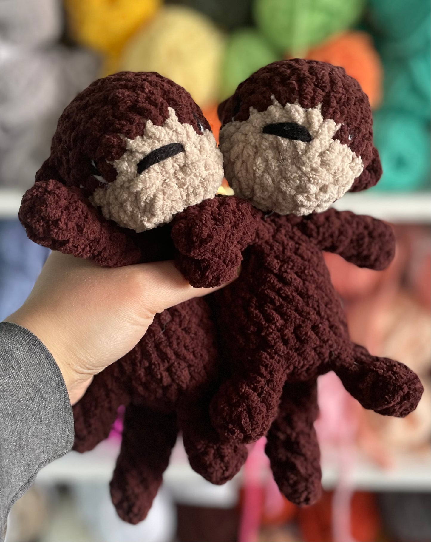 MADE TO ORDER - We Belong with Each Otter, Valentine’s Day gift, handmade stuffed animal plush amigurumi