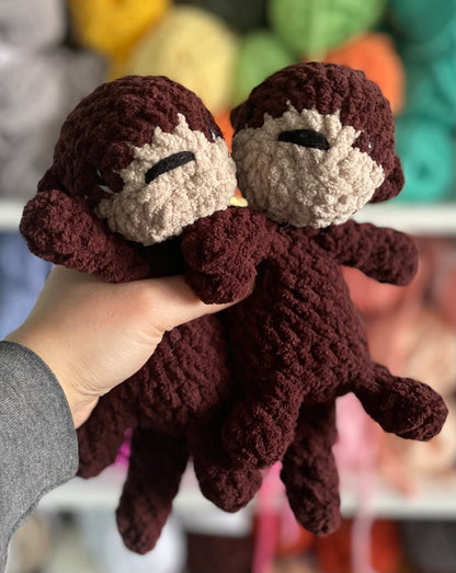 MADE TO ORDER - We Belong with Each Otter, Valentine’s Day gift, handmade stuffed animal plush amigurumi