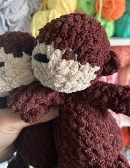 MADE TO ORDER - We Belong with Each Otter, Valentine’s Day gift, handmade stuffed animal plush amigurumi