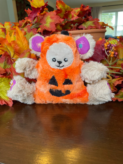 Jack-O-Lantern Bear - Handmade Stuffed Animal