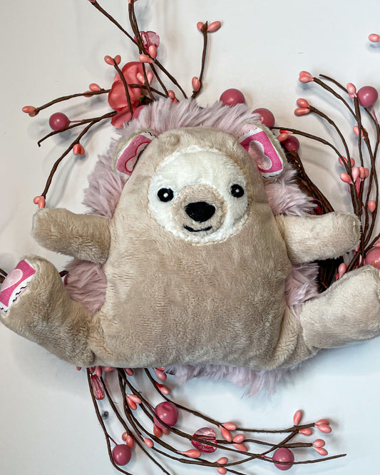 Valentine's Hedgehog - Handmade Stuffed Animal Plush
