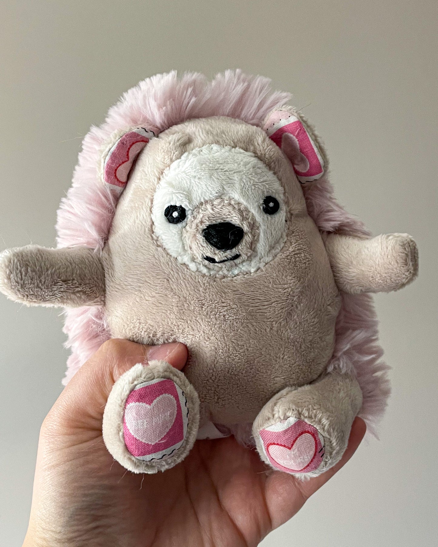 Valentine's Hedgehog - Handmade Stuffed Animal Plush