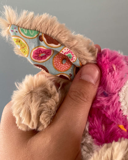 Sprinkles the Donut Dog - Handmade Stuffed Animal Plush