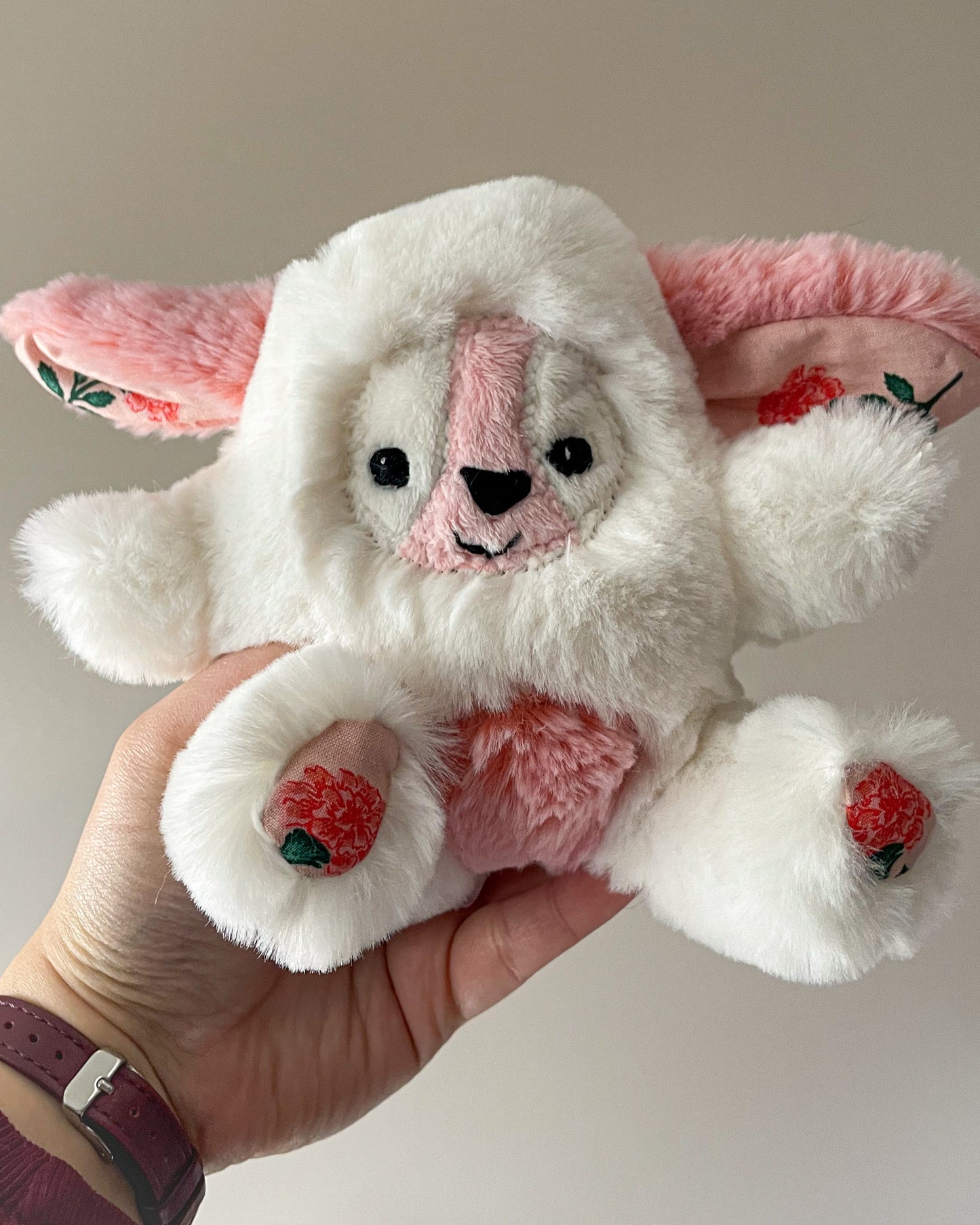 Valentine's Day Puppy - Handmade Stuffed Animal Plush