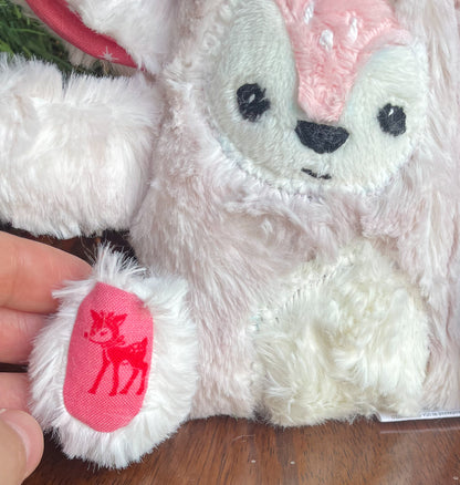 Mini Pink Reindeer - Handmade Stuffed Animal Plush