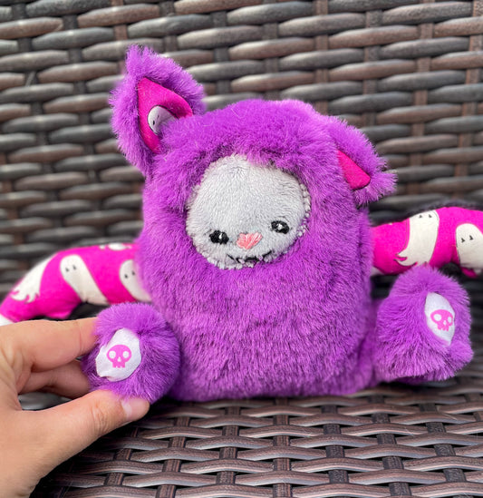 Purple Halloween Bat Stuffed Animal Plush
