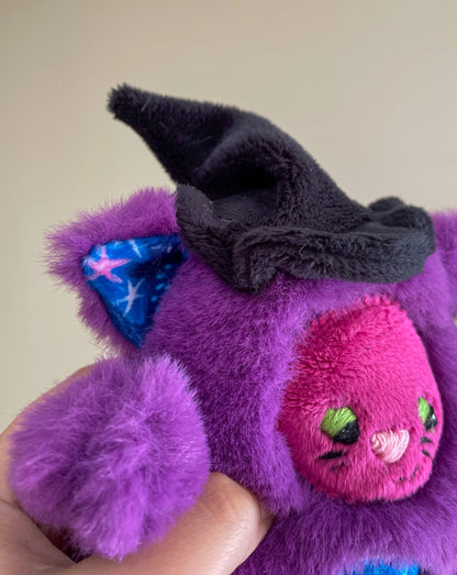 Thelma the Witch Cat - Handmade Cat Stuffed Animal