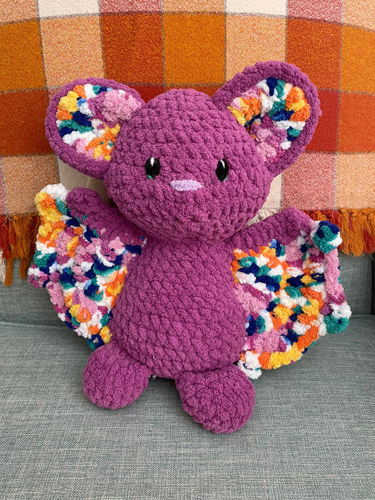 Beatrix the Bat - Handmade Crochet Stuffed Animal Plush