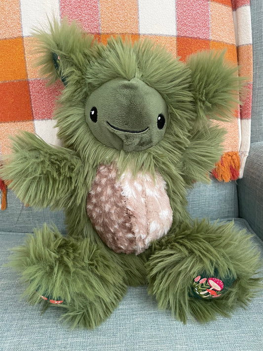 Moss the Forest Goblin - Handmade Weighted Stuffed Animal Plush