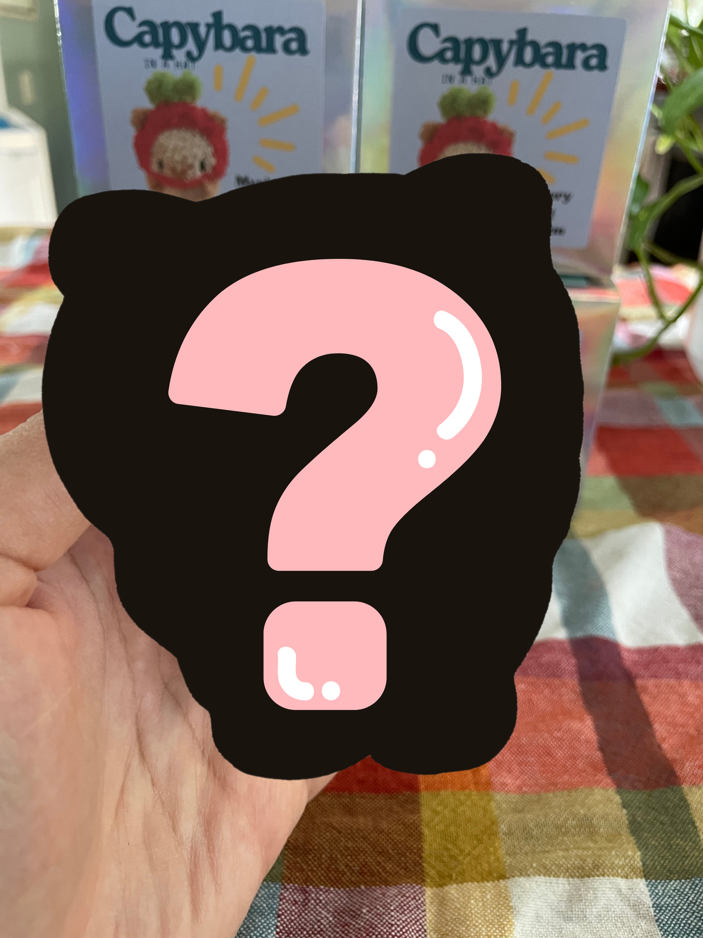 MADE TO ORDER - Capybara in a Hat Plush Bag Charm Mystery Blind Box